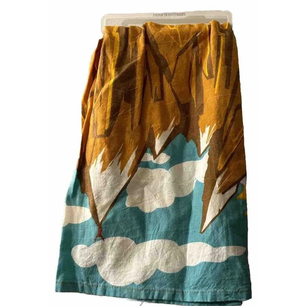 Primitives by Kathy Tea Towel Mountains Are Calling And I Must Go 28 x 28 India